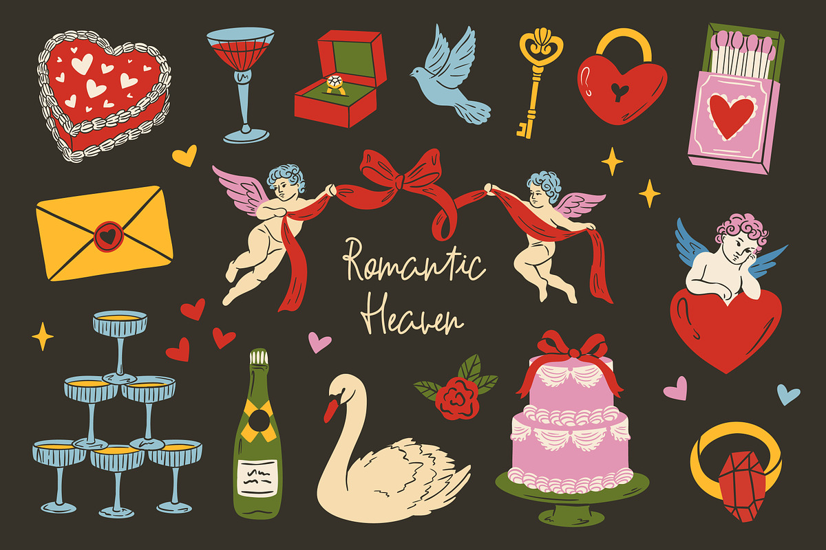 Cute Valentines Day Clipart, an Object Graphic by AnnArt (Photo 1 of 10)