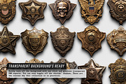 Police / Army / Sheriff Metal Badges, an Object Graphic by Hyperpix Productions (Thumbnail 4 of 21)