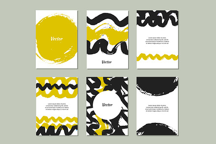 Collection of 18 artistic banners