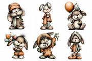 Quirky Easter Bunny Clipart Bundle, an Illustration by Daily.Designs (Thumbnail 4 of 8)