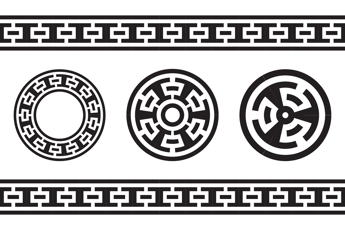 Greek Key Meander Pattern Vector, a Pattern Graphic by Saba Vector (Photo 2 of 3)