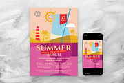 Summer Beach Party Flyer Template, a Flyer Template by BrandPacks (Thumbnail 4 of 4)
