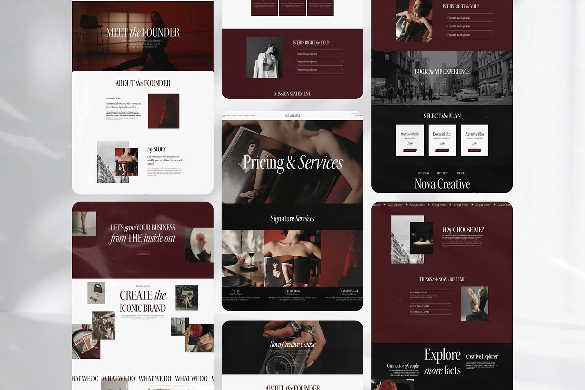 Squarespace Agency Website Template, a Squarespace Template by Presentibox (Photo 7 of 14)