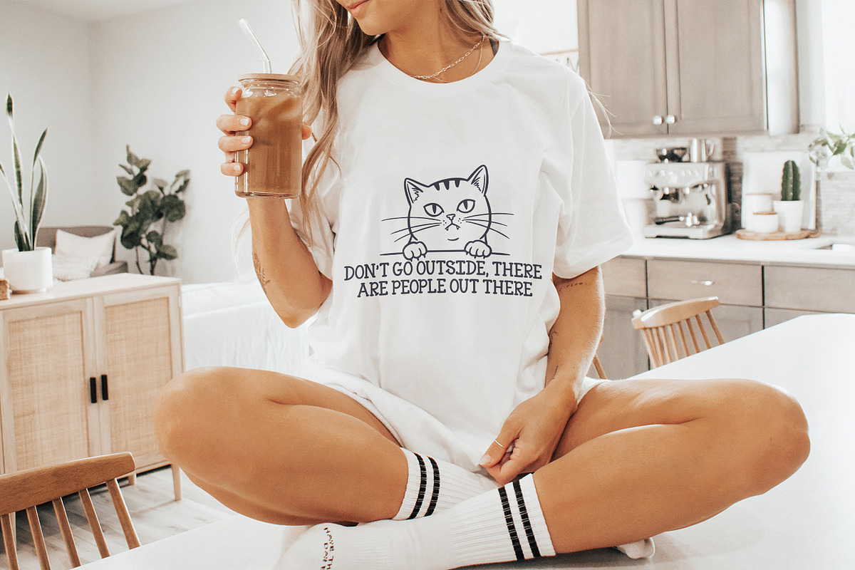 Funny Cat PNG, Black Cat Humor Tee,, an Illustration by SharpMarketplace (Photo 9 of 9)