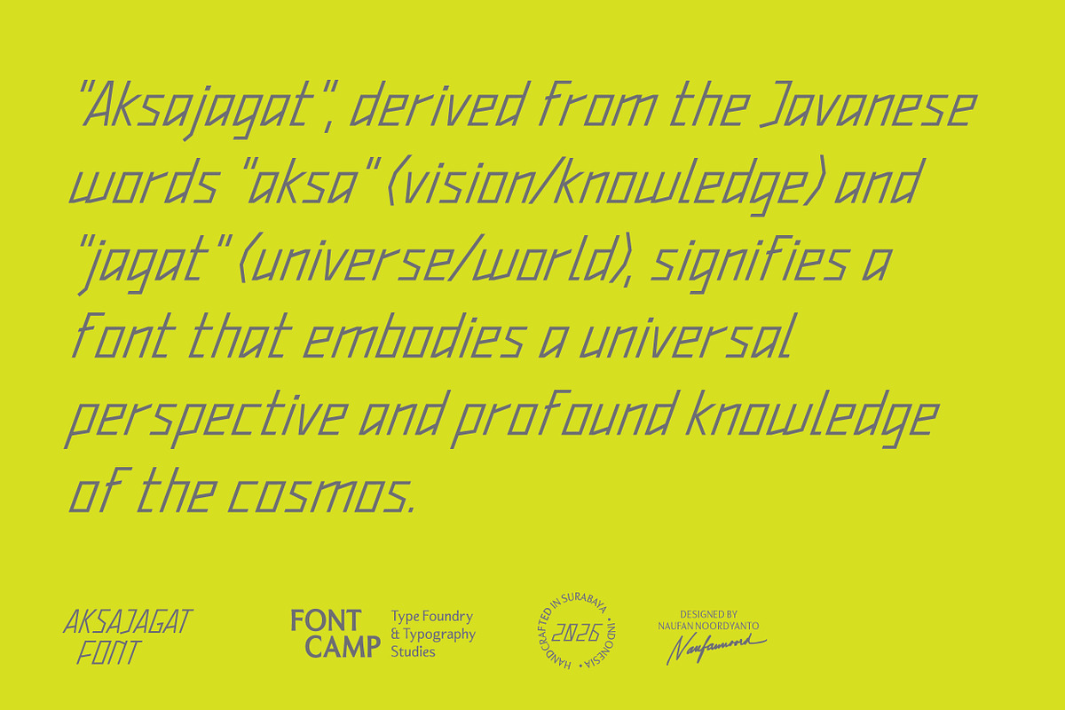 Aksajagat Font, a Sans Serif Font by Fontcamp Type Foundry (Photo 6 of 14)