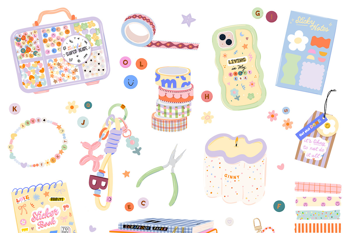 Crafty Girl & Junk Journal Bundle, an Object Graphic by Ruslana Lubenets (Photo 5 of 13)