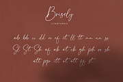 Brisely, a Script Font by Suby Studio (Thumbnail 5 of 7)