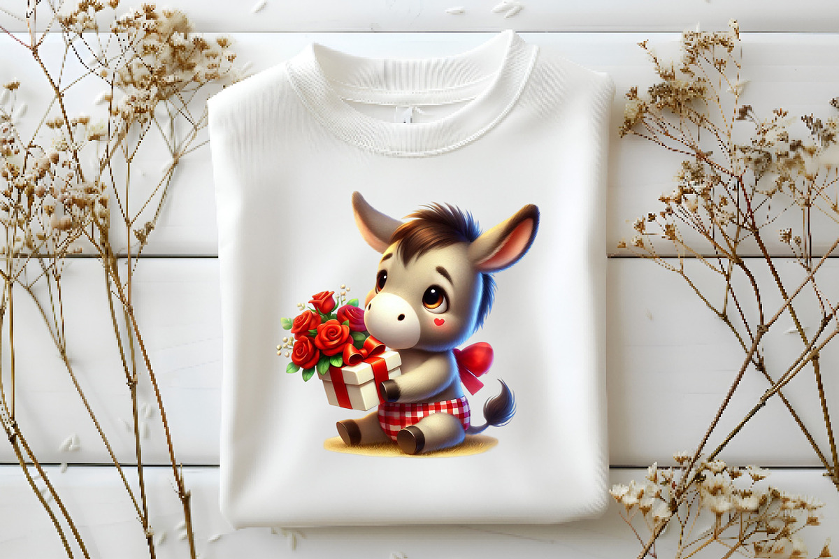 Valentine's Day Funny Donkey Sublima, an Illustration by DreamArtGraphic (Photo 5 of 6)