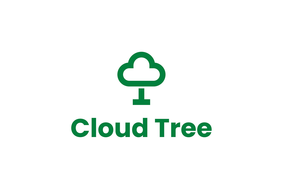 Cloud Tree Simple Logo Icon, a Branding & Logo Template by ika trisiana (Photo 2 of 2)