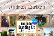 Boho YouTube Branding Kit, a Social Media Template by Chantelle T Illustrations (Thumbnail 1 of 8)