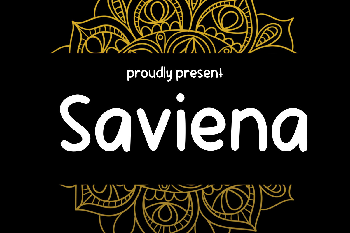 Saviena, a Sans Serif Font by Aisyah (Photo 1 of 6)