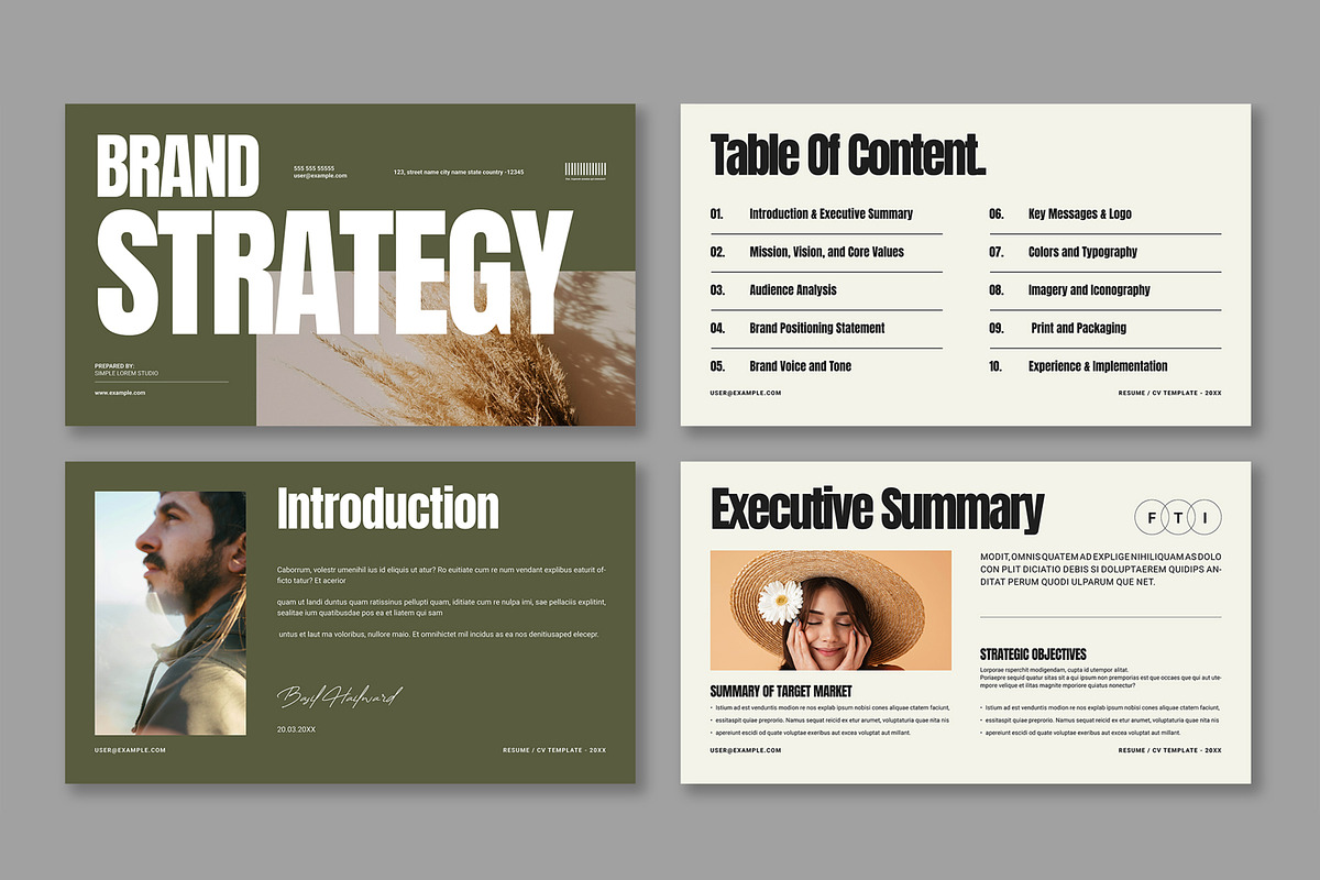 Brand Strategy Presentation Layout, a Presentation Template by ContestDesign (Photo 2 of 5)