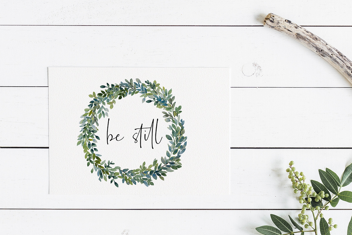 Watercolor Boxwood Wreath png, an Illustration by DailyMiracleDigitals,LLC (Photo 3 of 7)