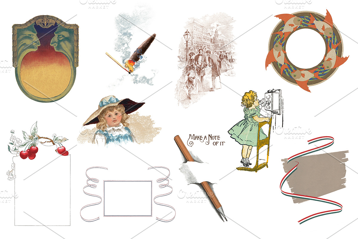 Vintage Restaurant & Tavern Graphics, a Food Illustration by Blue Line Design (Photo 5 of 16)