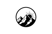 Mountain Sunrise Circle Bundle, an Illustration by Designs_River (Thumbnail 16 of 31)