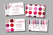 Set of Makeup artist business card, a Business Card Template by Gulnara Khadeeva (Thumbnail 4 of 5)