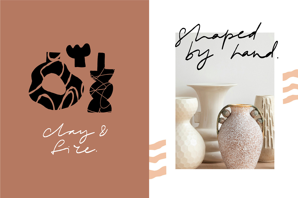 POTTERY SHAPES | HAND DRAWN CLIPART, a Decorative Illustration by Favete Art (Photo 23 of 23)
