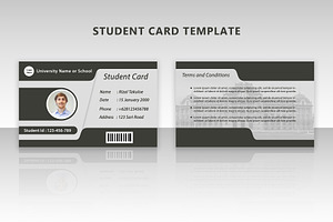 Student Card Template, a Card Template by takuloerizal