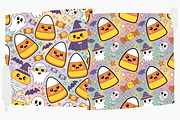 Candy Corn Cuties Halloween Pattern, a Seasonal Illustration by Design Station (Thumbnail 2 of 4)