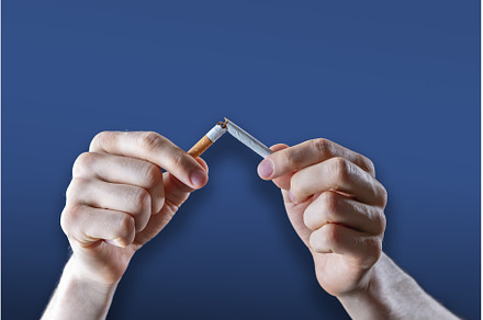 the tobacco addiction concept, quit