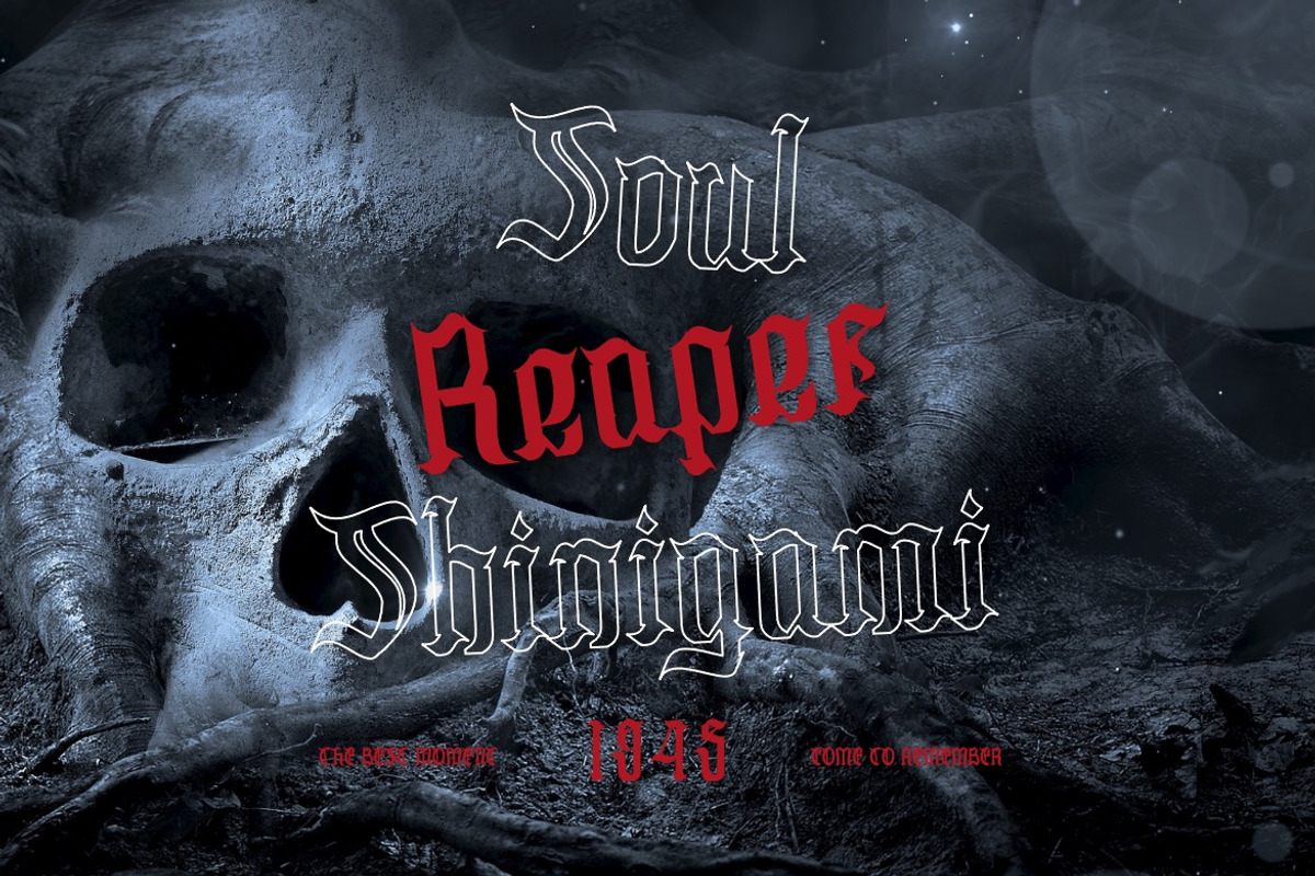 JavierSkull - Decorative Blackletter, a Blackletter Font by Dhabee (Photo 10 of 15)