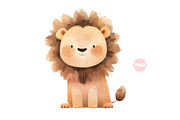Cute Baby Lion Animal, an Animal Illustration by ⋒DesignECShop⋒ (Thumbnail 1 of 3)