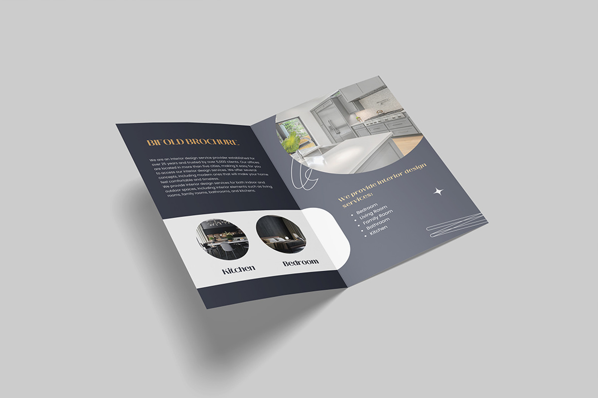 High Quality Bifold Brochure Mockup, a Mockup by DxSLEX (Photo 2 of 5)
