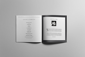 Minimal Square Magazine Template II