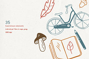 Autumn cozy elements and patterns, a Graphic by dlinnaya (Thumbnail 2 of 6)
