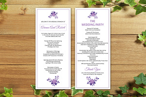 Wedding Ceremony Program, an Invitation Template by retrographix