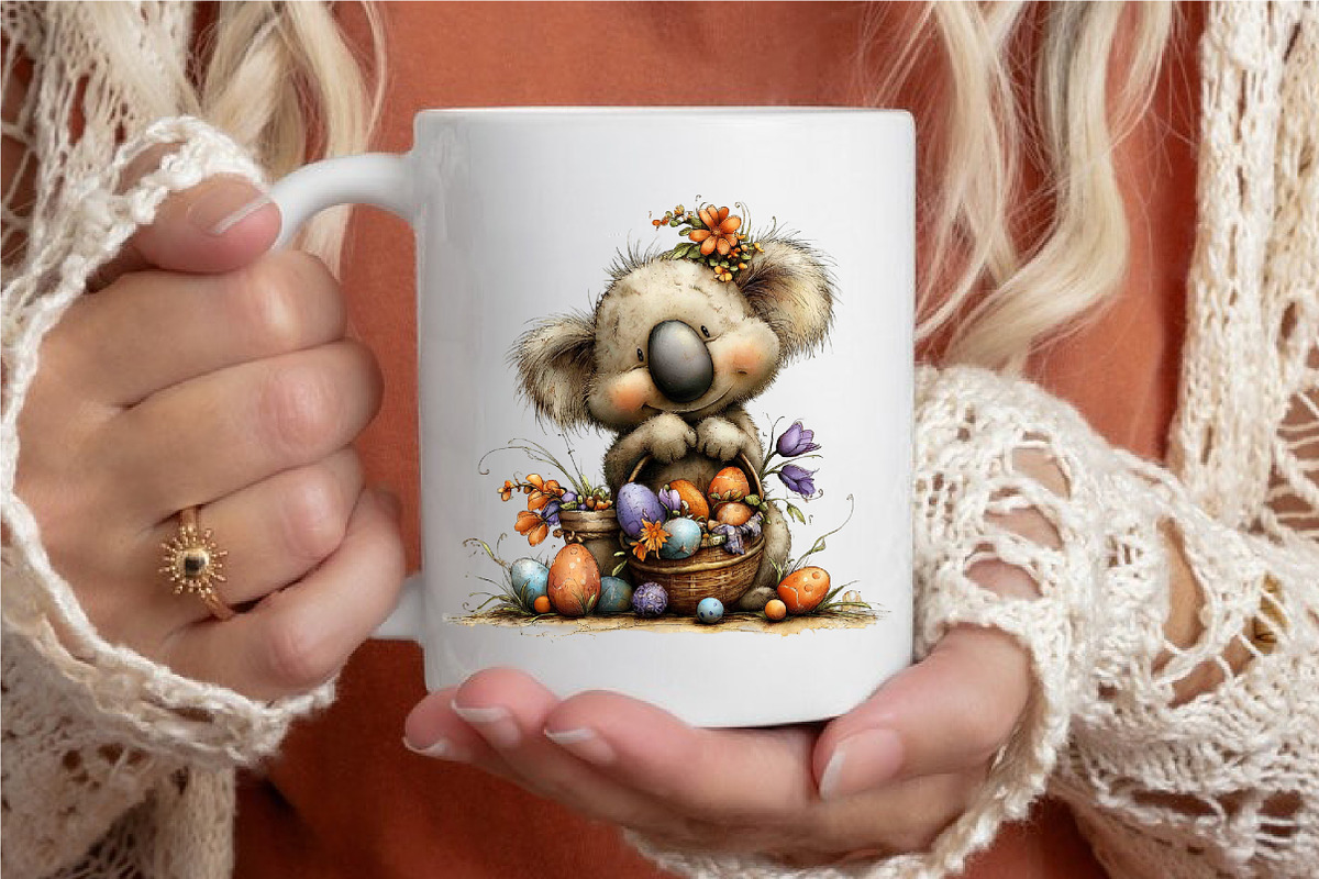 Whimsical Easter Koala Clipart, an Illustration by designcity5 (Photo 5 of 5)