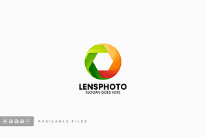 Lens Photo Gradient Colorful Logo, a Branding & Logo Template by ivan_artnivora