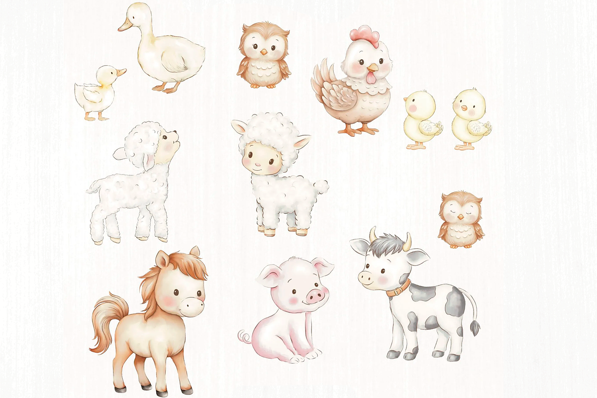 Farm Collection – Vintage Children's, an Illustration by Lolytop Studio (Photo 3 of 9)