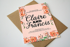 Save The Date Card, a Card Template by graphicforest