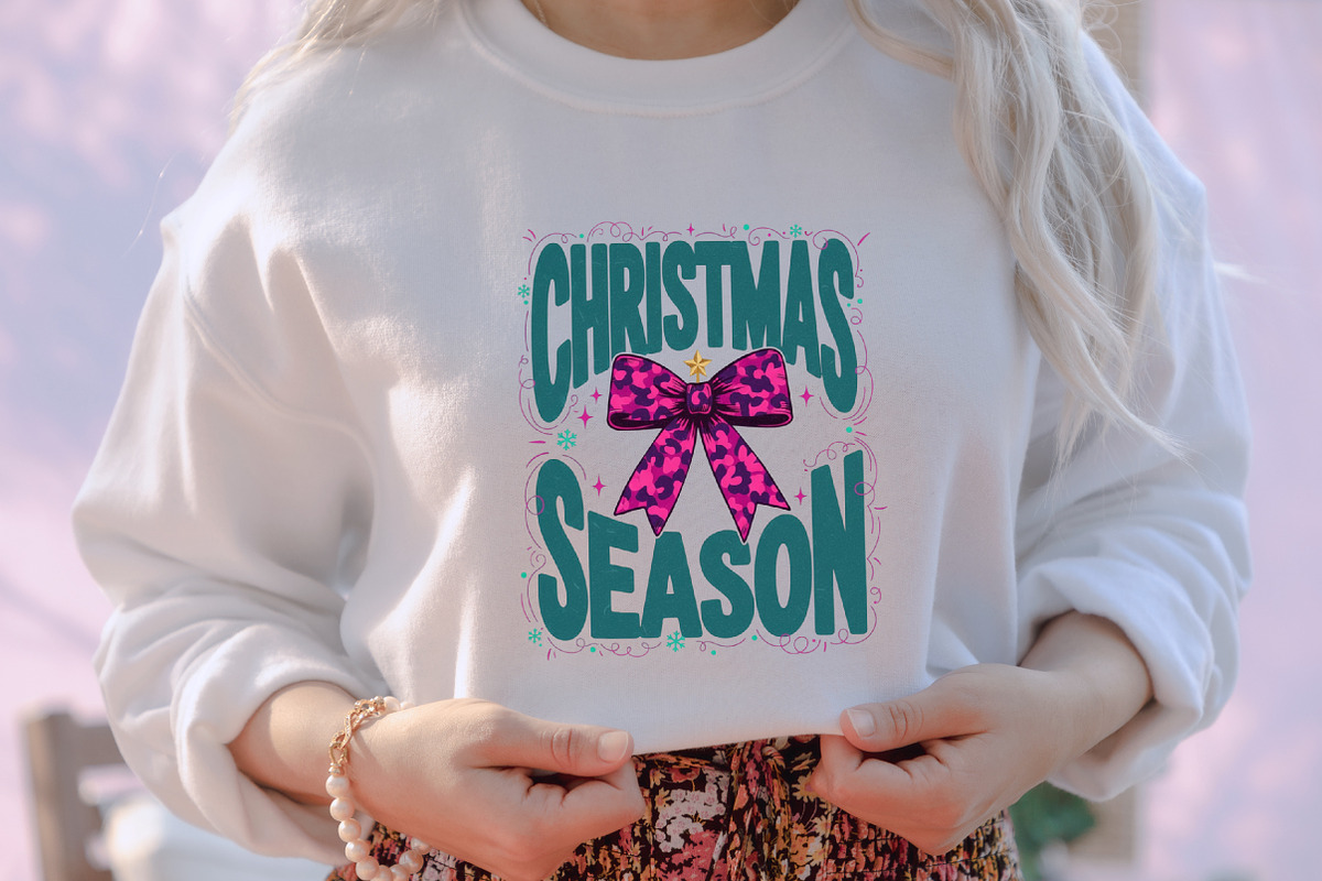 Christmas Season PNG, Leopard Bow Ch, an Illustration by designcity5 (Photo 4 of 8)
