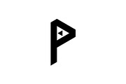 Letter P Video Player Logo, a Branding & Logo Template by Salman Shop (Thumbnail 3 of 4)