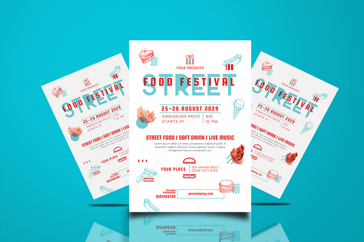 Street Food Festival Flyer, a Flyer Template by Totem Design Studio (Photo 3 of 3)