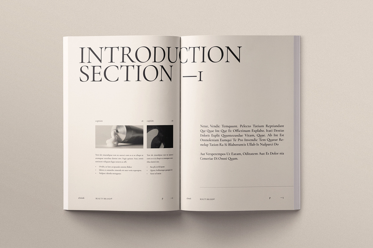 Beauty Brand Magazine Template, a Magazine Template by ArtisanaAura (Photo 3 of 16)