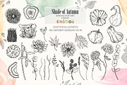 Shade of Autumn Watercolor Clipart, a Decorative Illustration by BalanceUA (Thumbnail 13 of 18)