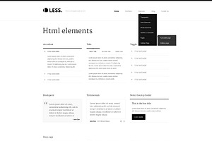 LESS Portfolio / Agency PSD Template