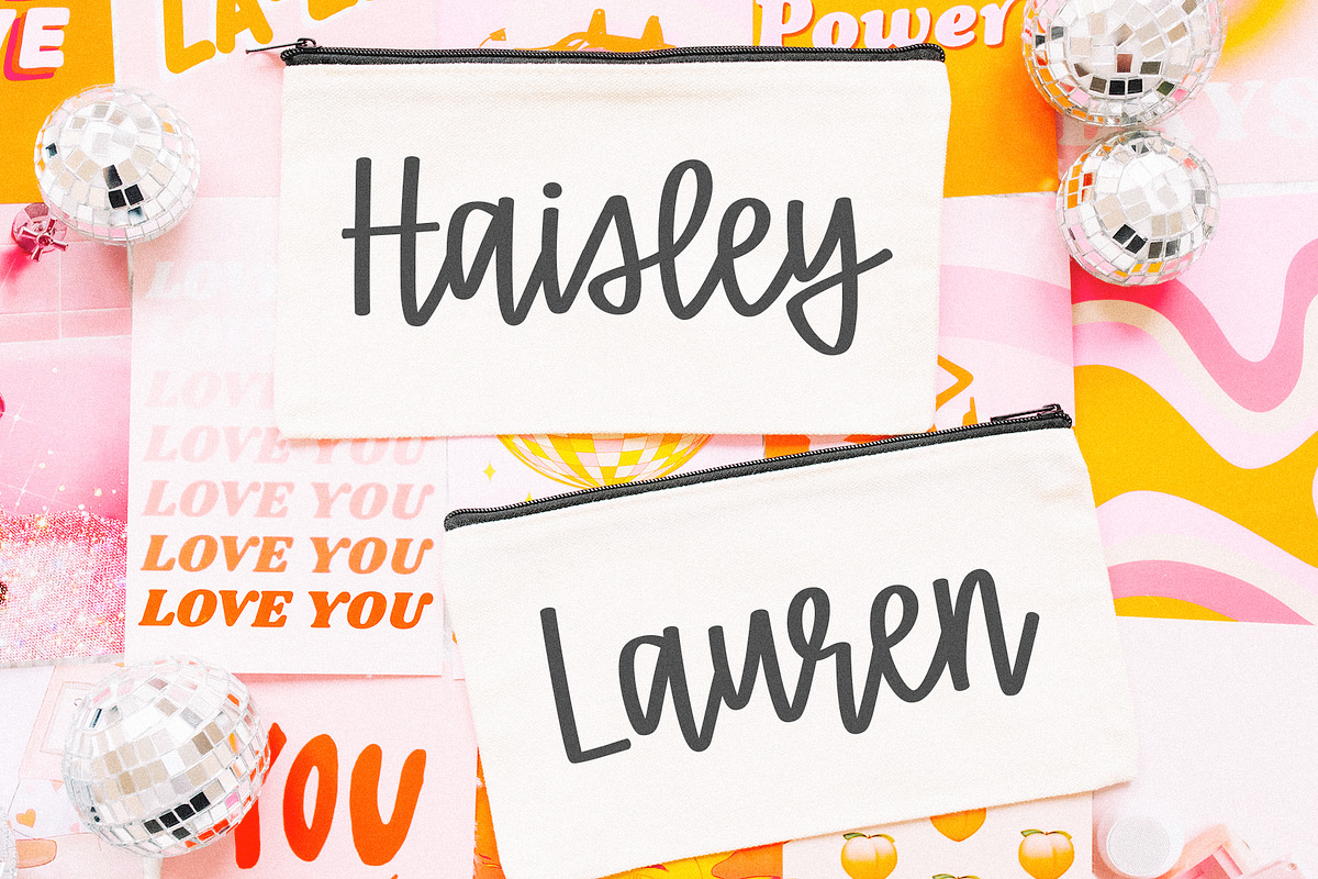 Karley Jean | Preppy Script Font, a Script Font by KA Designs (Photo 7 of 16)