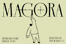 Magora | Modern Distressed Serif