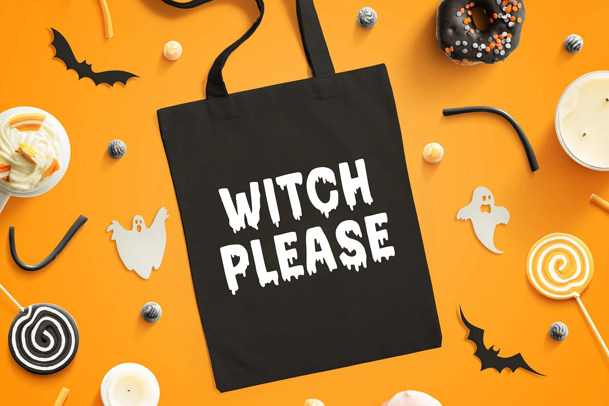 Bloodred / Spooky Halloween font, a Handwritten Font by supfonts (Photo 3 of 6)