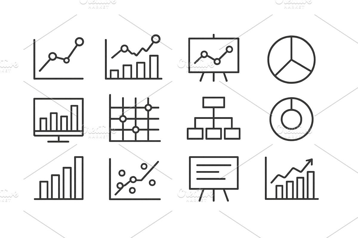 Vector illustration of diverse data, a Finance Illustration by ZinetroN