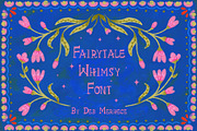 Fairytale Whimsy Hand Drawn Font, a Handwritten Font by Deb M Illustrates (Thumbnail 1 of 6)