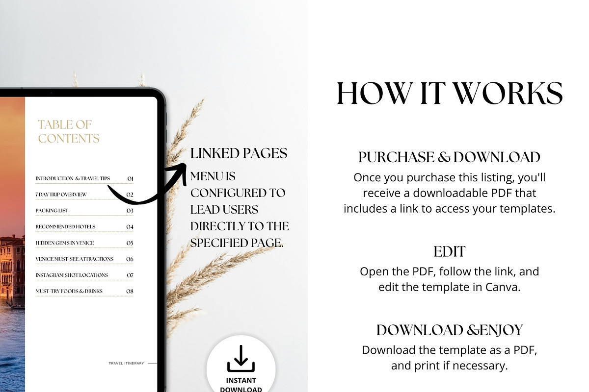 Venice Travel Itinerary Template, a Magazine Template by Pulsecolor (Photo 5 of 9)