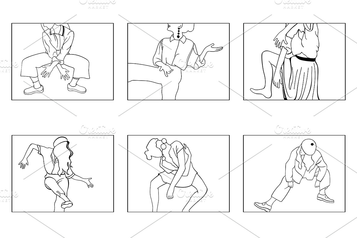 Crazy Dancers Vector Illustrations, a Person Illustration by Mariia Kovalchuk (Photo 6 of 6)
