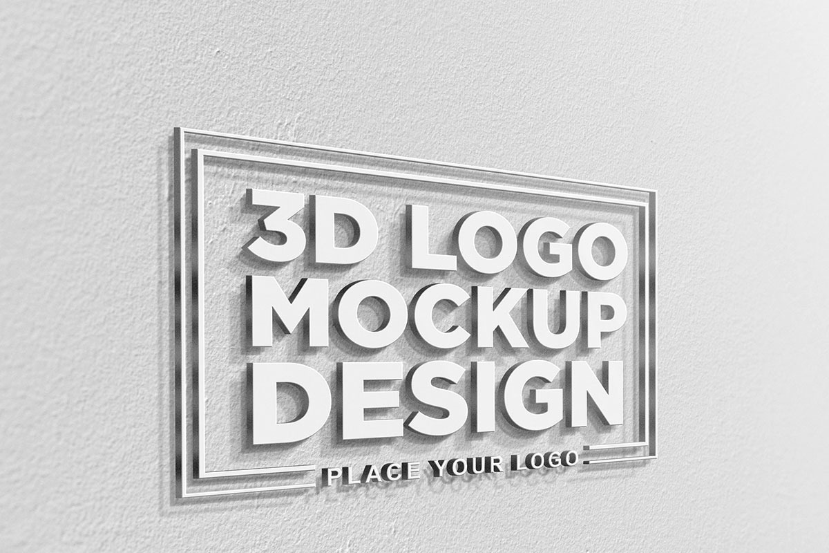 3D Logo Mockup Bundle Pack, a Mockup by GraphicBerg (Photo 38 of 40)