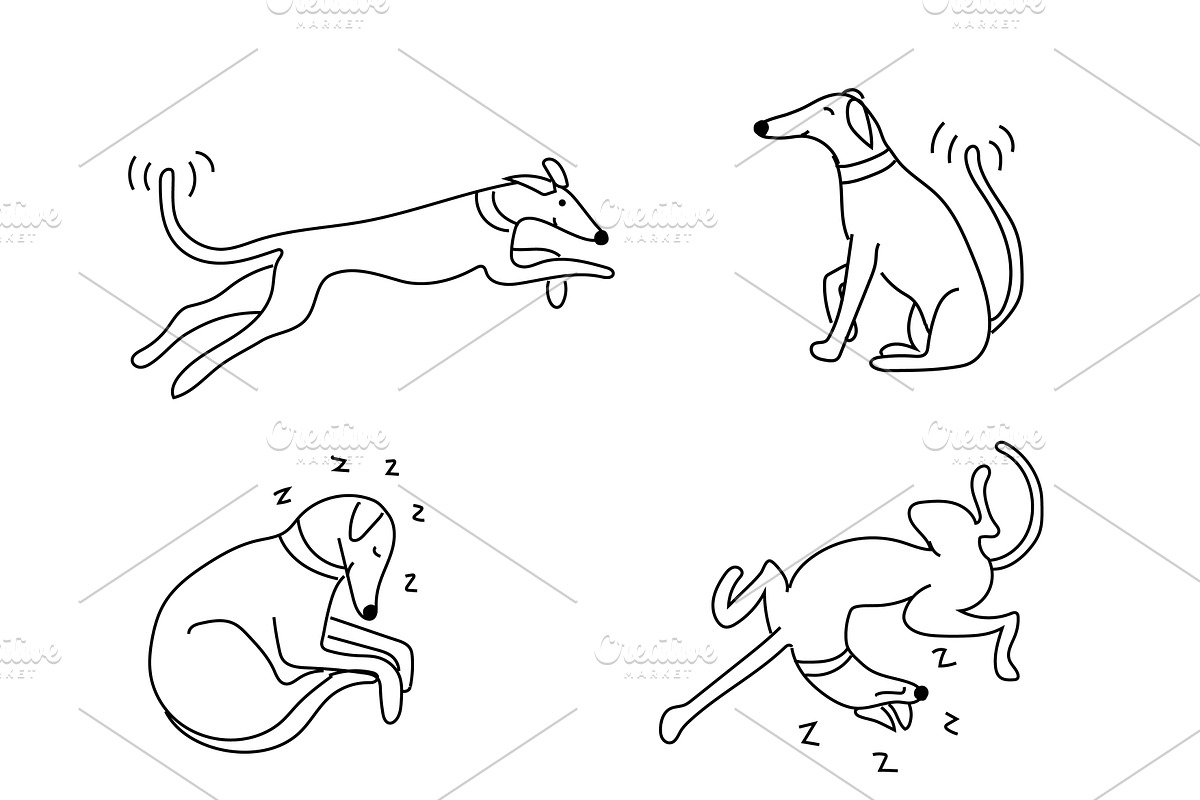 Cute doodle dogs (big collection), an Animal Illustration by Liz Pengilley Studio (Photo 16 of 23)