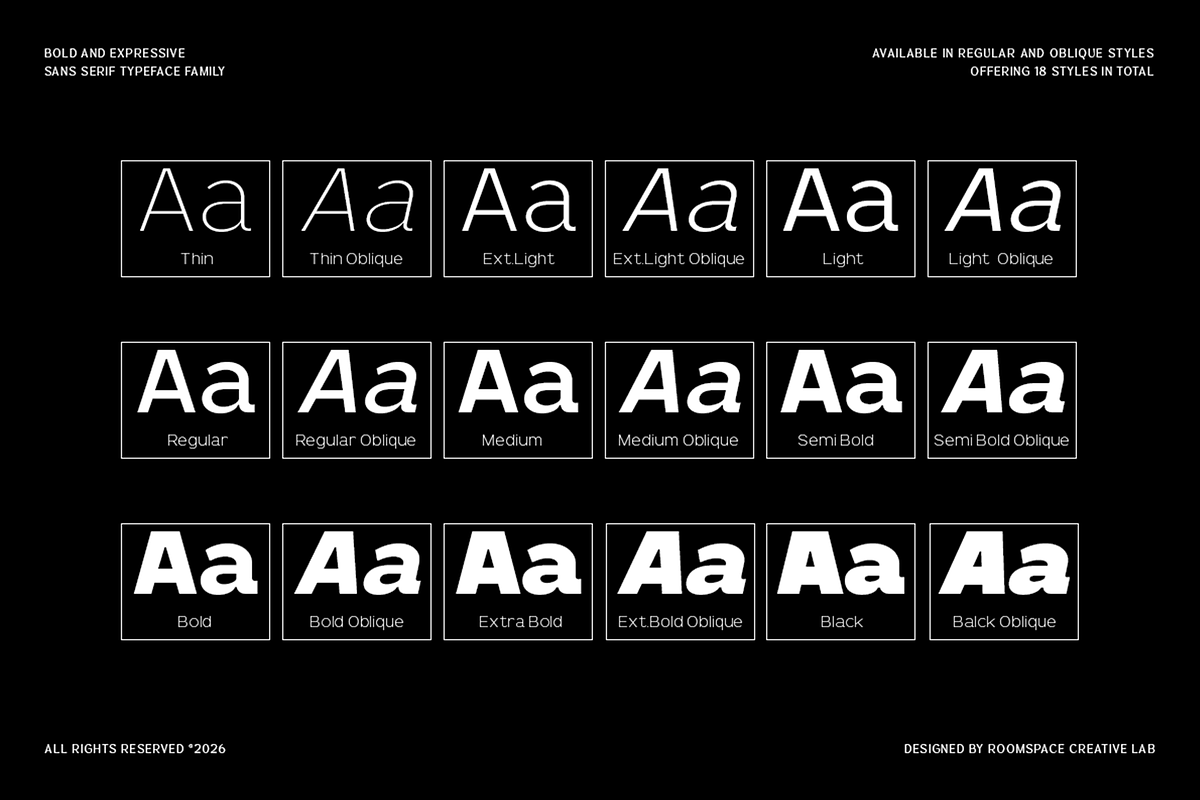 Crovas - Geometric Sans Serif Font, a Sans Serif Font by roomspace creative lab (Photo 9 of 10)